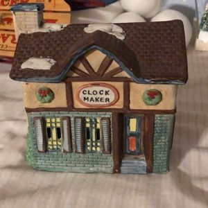 Christmas Village Clock Maker